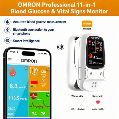 🔥Omron™ Introduces the newly launched non-invasive smart blood glucose meter