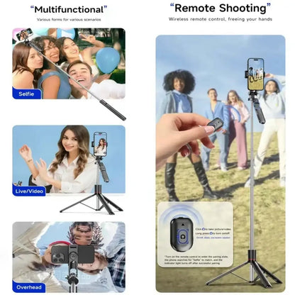 3-Piece Adjustable Smartphone Tripod Set (Includes Bluetooth Remote)