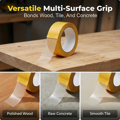 🔥Heavy-Duty Double Sided Tape, Strong Adhesive, Waterproof & Removable, No Residue