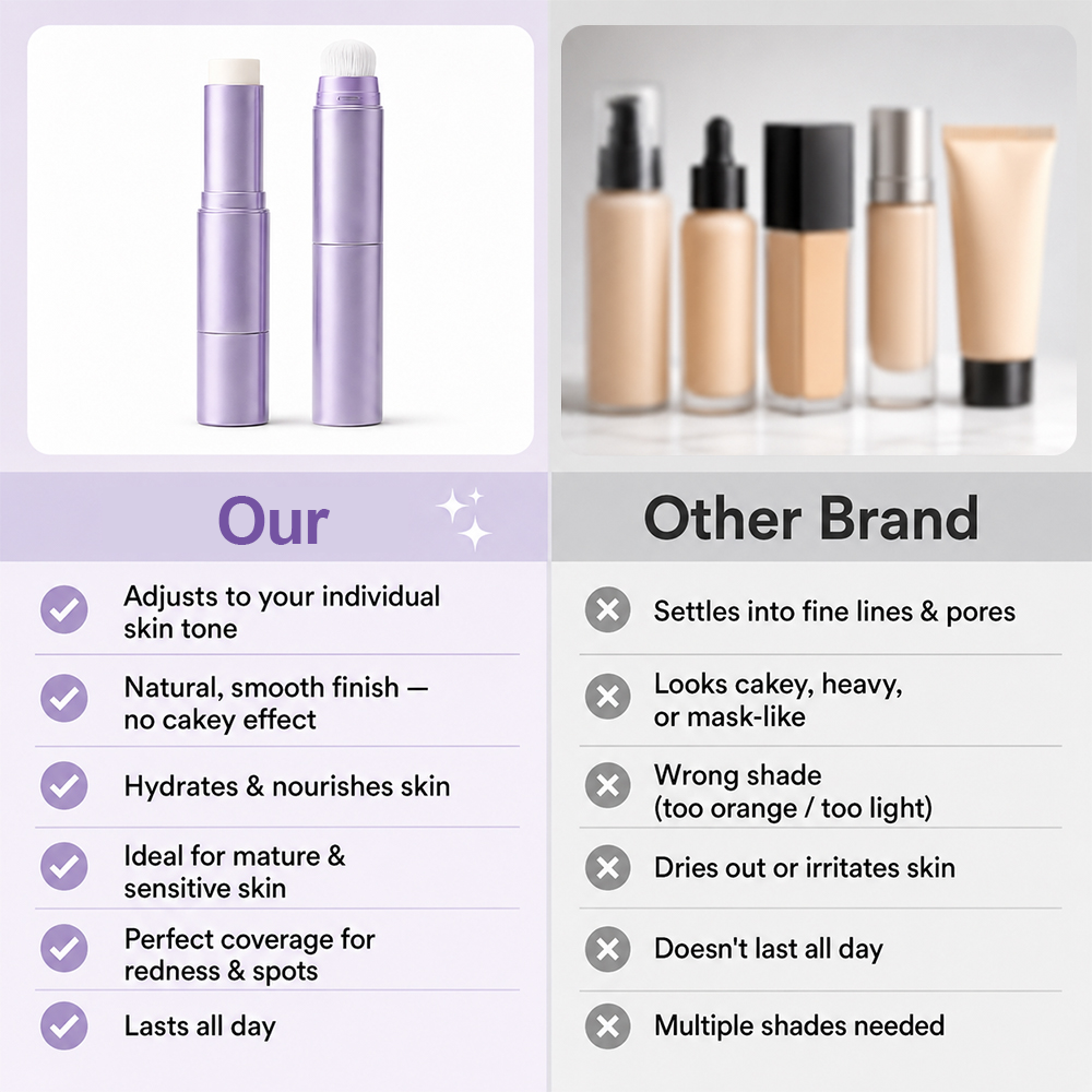🎉50% Off! 👩Korea 2 in 1  Color Changing Foundation Stick