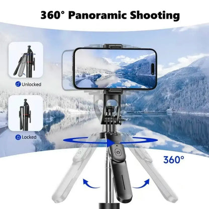 3-Piece Adjustable Smartphone Tripod Set (Includes Bluetooth Remote)