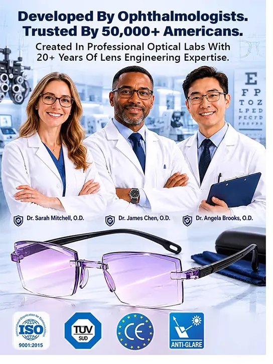 👓[Regain Your Youthful Vision] Smart Zoom Diamond-Cut Reading Glasses