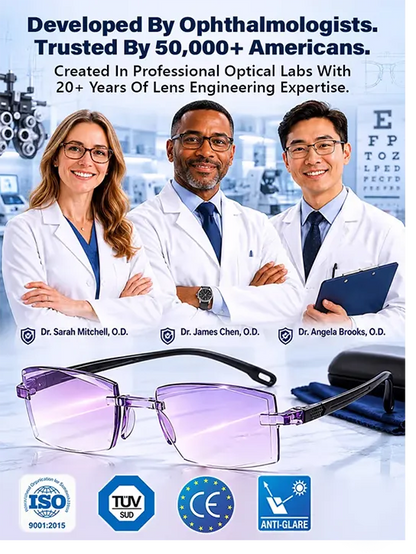 👓[Regain Your Youthful Vision] Smart Zoom Diamond-Cut Reading Glasses