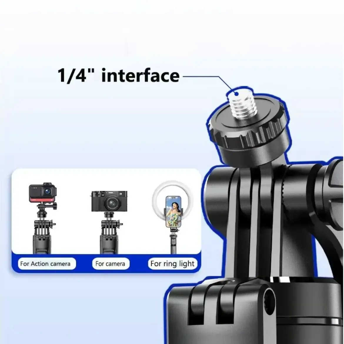3-Piece Adjustable Smartphone Tripod Set (Includes Bluetooth Remote)