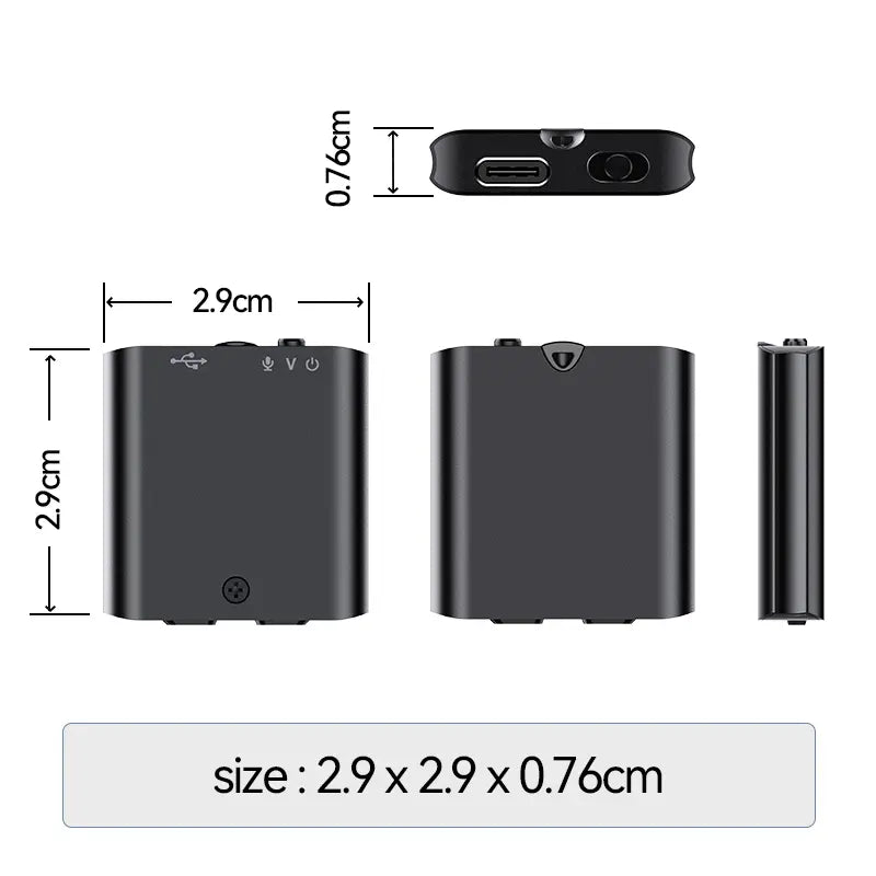 Mini Magnetic Voice Recorder One-Touch Recording🌟