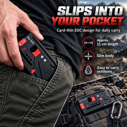 🎯 Pocket-Folding Outdoor EDC Card
