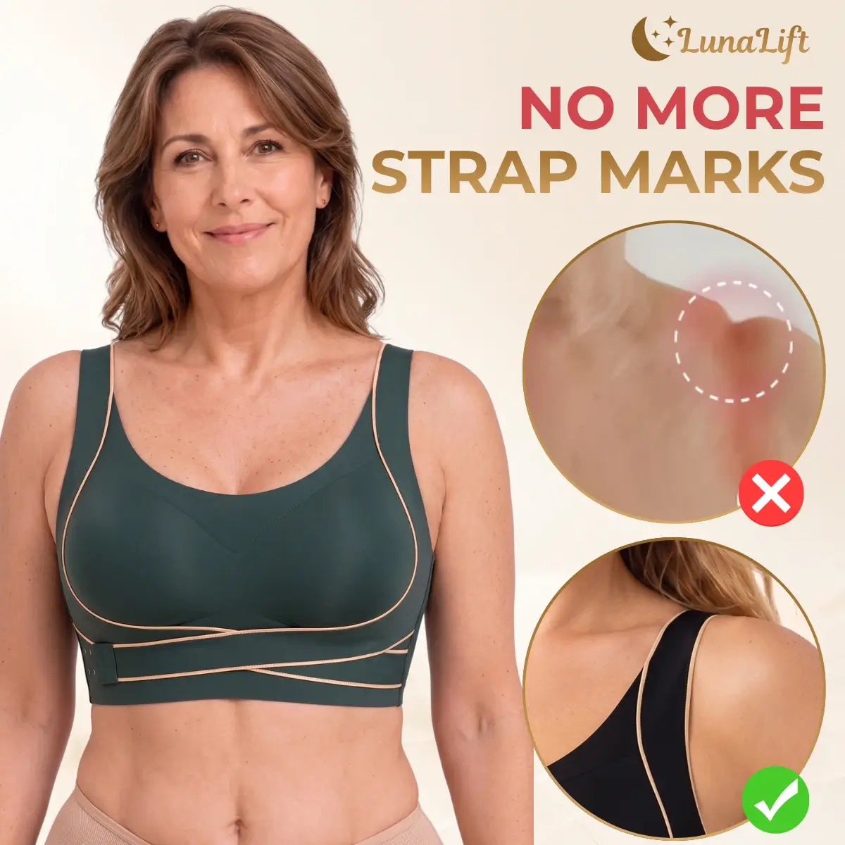 LunaLift - Everyday Comfortable Lift Up & Posture Support Bra