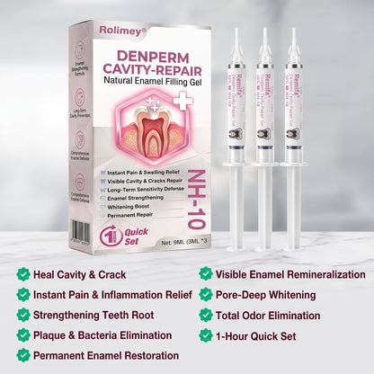 🦷 Rolimey® DenPerm Cavity-Repair Natural Enamel Filling Gel