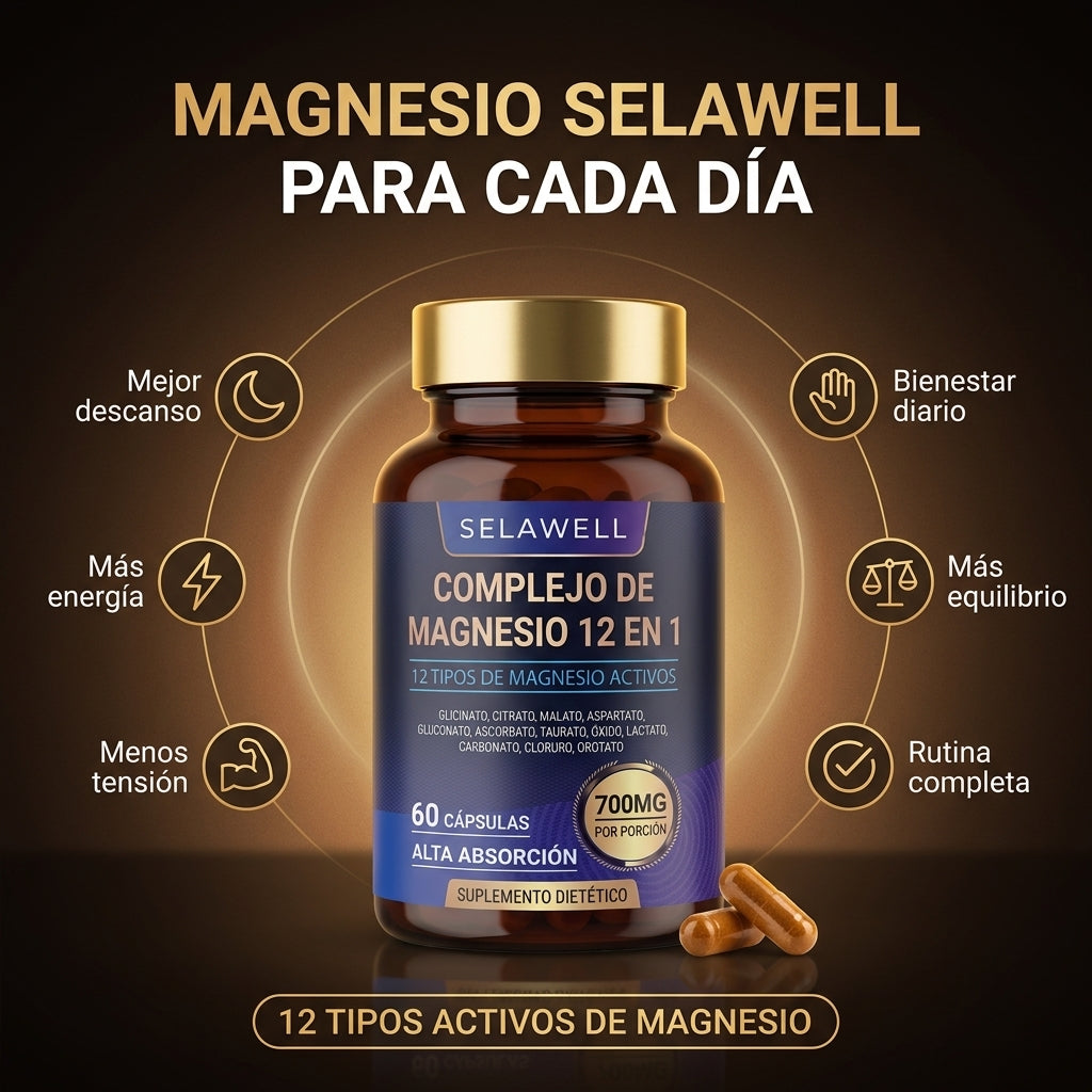 Complejo de Magnesio 12 en 1 - Selawell