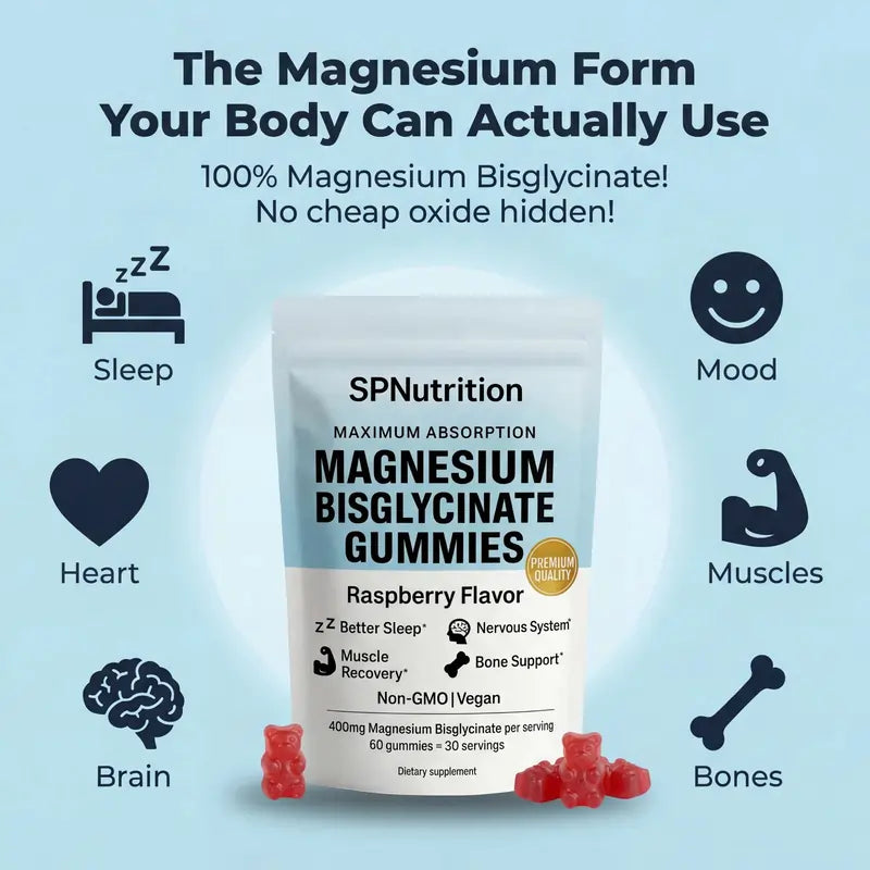 SPNutrition Magnesium Bisglycinate Gummies🔥
