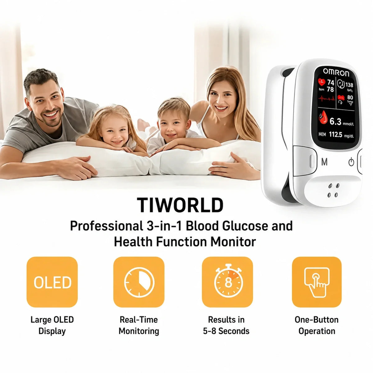 🔥Omron™ Introduces the newly launched non-invasive smart blood glucose meter