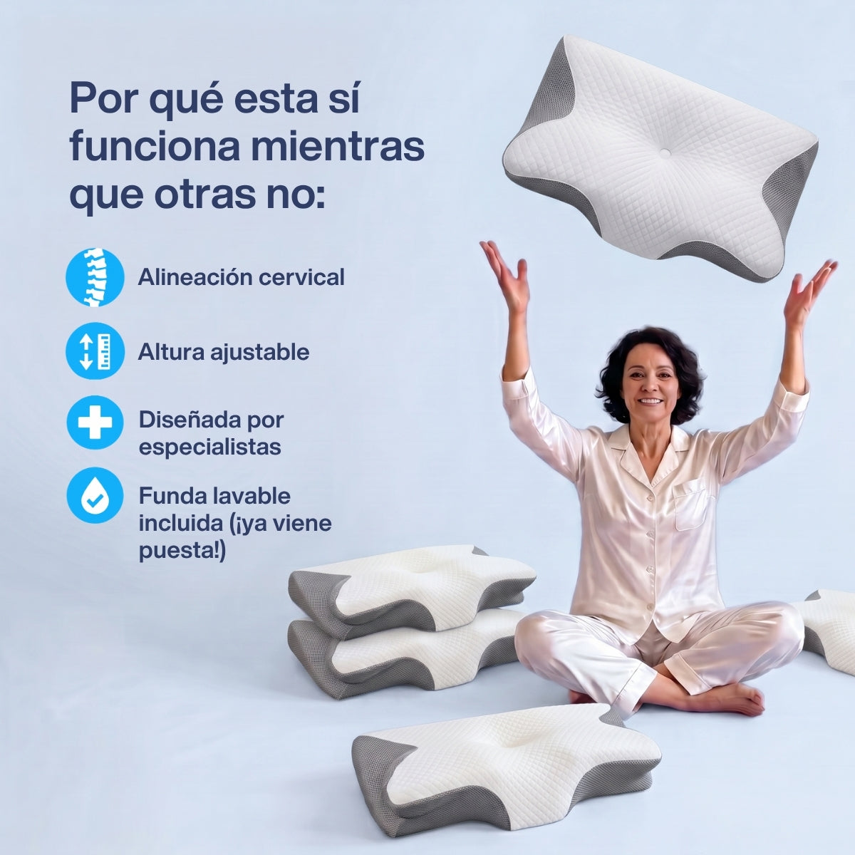 OrthoSleep™ – Almohada Cervical-Consigue un sueño perfecto