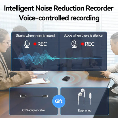 🔊 Mini Magnetic Voice Recorder One-Touch Recording