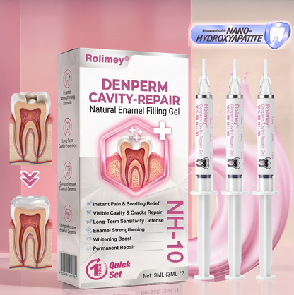 🦷 Rolimey® DenPerm Cavity-Repair Natural Enamel Filling Gel
