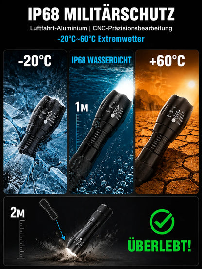 "Tongtianpao" High-Brightness Zoomable White Laser Flashlight