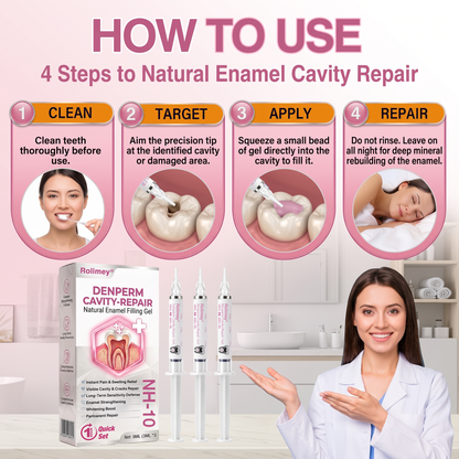 🦷 Rolimey® DenPerm Cavity-Repair Natural Enamel Filling Gel