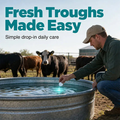 🧼 Livestock Water Tank Cleaning Tablets – 💧 Fast-Dissolving Trough & Water Container Cleaner