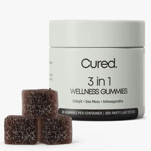 CURED® 3-in-1 Wellness Gummies Shilajit Gummies For Men Energy