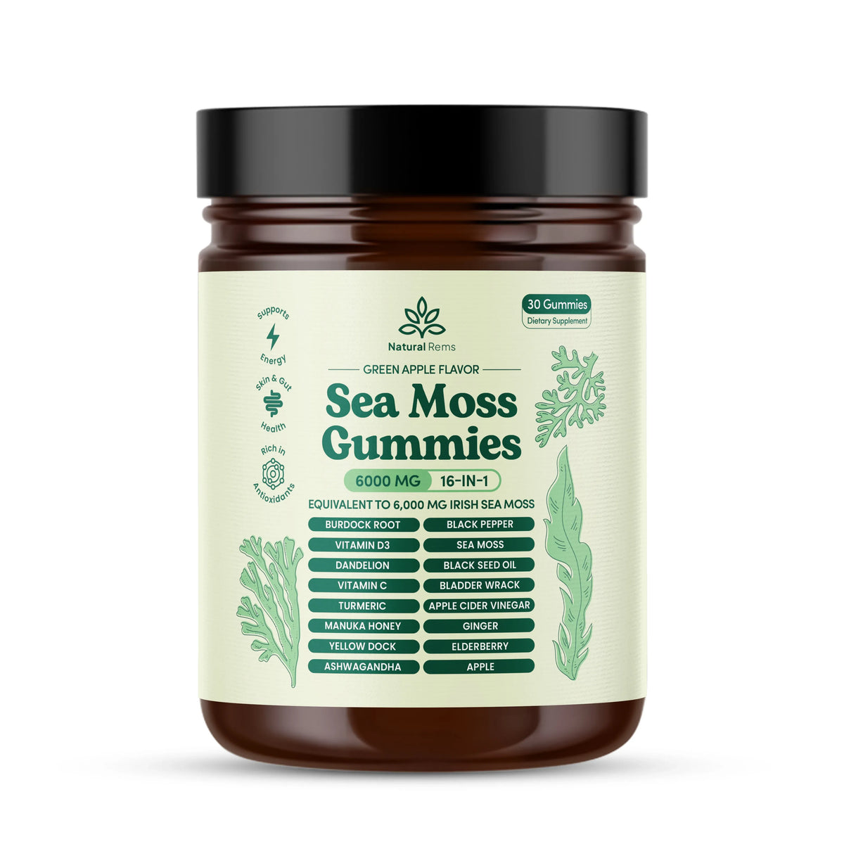 Sea Moss 16-In-1 Gummies - For Blood Pressure Balance & Heart Health