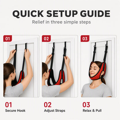 Over Door Cervical Traction Device for Neck Pain Relief