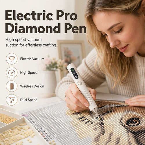 ⏳🔥LIMITED-TIME 50% OFF! ⏰💎 Rechargeable Electric Diamond Pen – Precise, Comfortable, Time‑Saving✏️